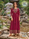 Encounter Vol 10 By Blue Hills Foil Printed Long Anarkali Kurtis Wholesale Shop In Surat